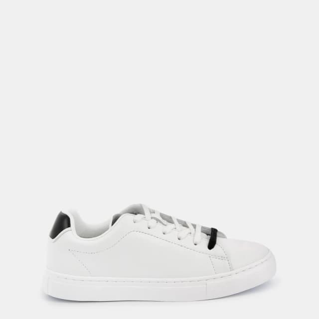 Boss Side Logo Trainers Juniors - White White 6.5