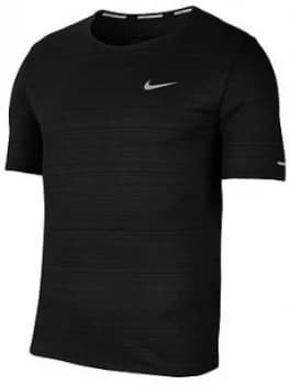 Nike Miler Running Top - Black
