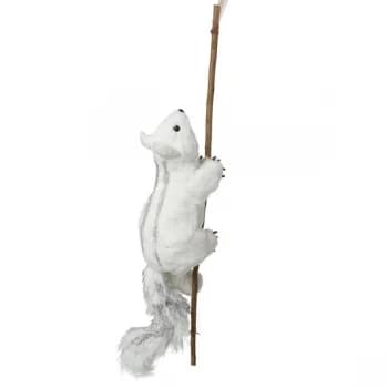 White Squirrel On Branch Decoration