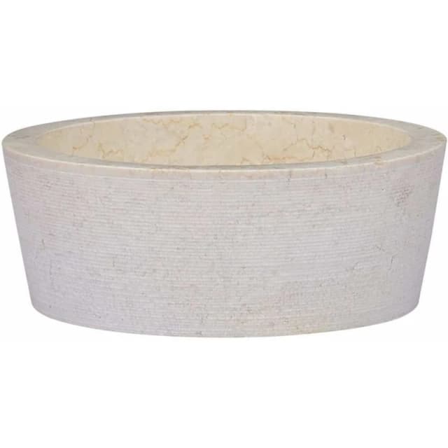 VIDAXL Sink Cream Ø40x15cm Marble Vidaxl 8720286300886