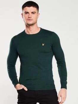 Lyle & Scott Crew Neck Jumper - Forest Green