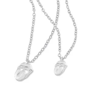 The Rolling Stones - Silver Tongue Necklace & Bracelet Set