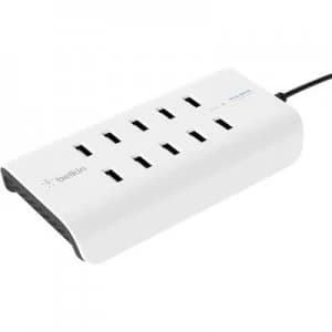 Belkin RockStar B2B139vf USB charging station Mains socket Max. output current 24000 mA 10 x USB