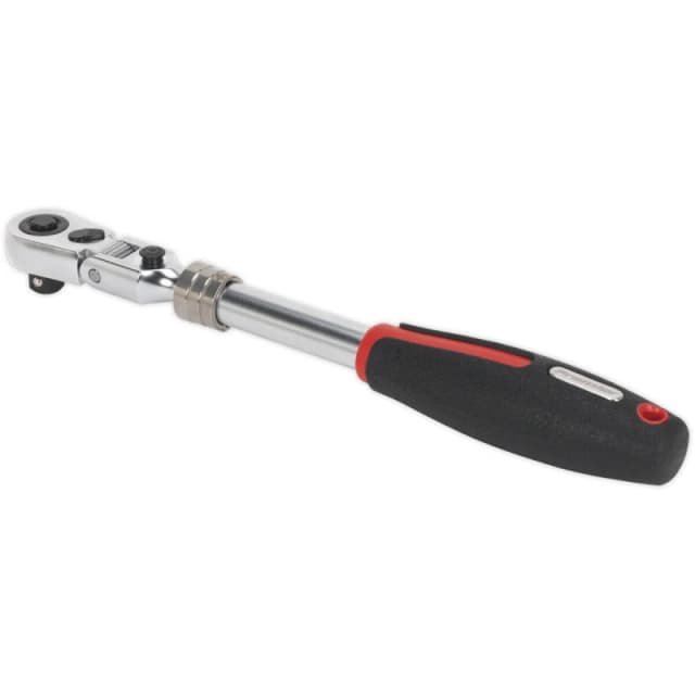 Loops Extendable Ratchet Wrench - 3/8" Sq Drive - Locking Flexi-Head - 72-Tooth Action Multi