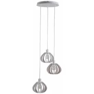 Keter Nicoleta Cluster Pendant Ceiling Light White, 32cm, 3x E27