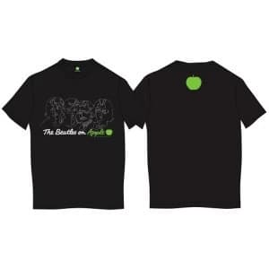 The Beatles - On Apple Unisex Medium T-Shirt - Black