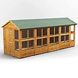 Power Garden Shed 186PAPS Golden Brown 18x6