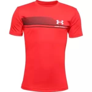 Under Armour Lockup T Shirt Junior Boys - Red
