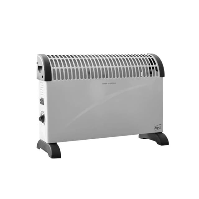 Neo Free Standing Radiator Convector Heater - 3 Heat Settings White