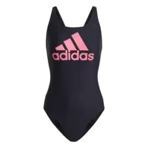 adidas SH3. RO Big Logo Swimsuit Womens - Legend Ink / Bliss Pink