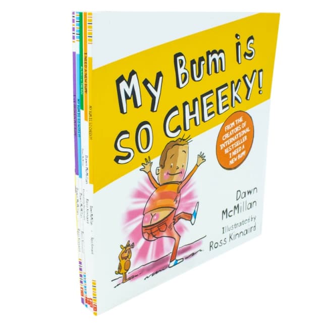 New Bum Series 5 books Collection Set (I Need a New Bum!, I've Broken My Bum!, My Bum is SO NOISY!) Dawn McMillan Books