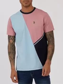 Luke 1977 Tape Detail T-Shirt - Pink, Size L, Men