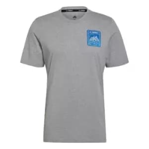adidas Terrex Patch Mountain Graphic T-Shirt Mens - Grey