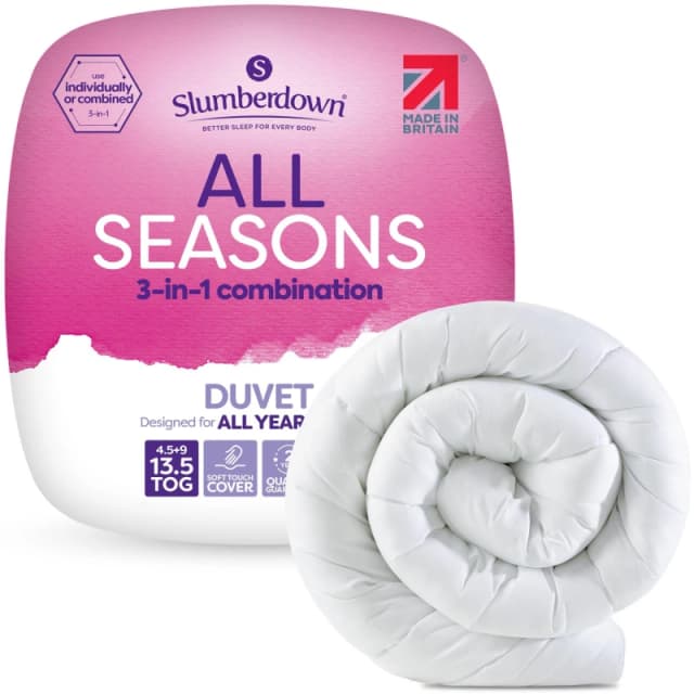 Slumberdown Cosy Nights All Seasons Duvet 13.5 Tog All Se unisex Single