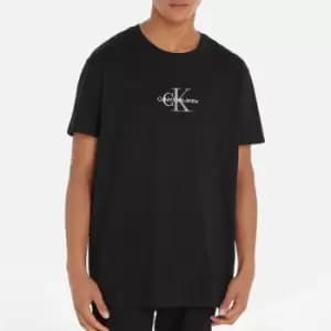 Calvin Klein Jeans Mens Plus Monogram Logo T-Shirt - Black - XXXL