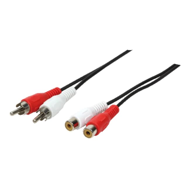 LogiLink 2xRCA - 2xRCA. 5m audio cable Black