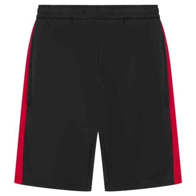 Finden & Hales Knitted Zip Pocket Sweat Shorts in Black Size: 3-4 Years Black Unisex 3-4 Years