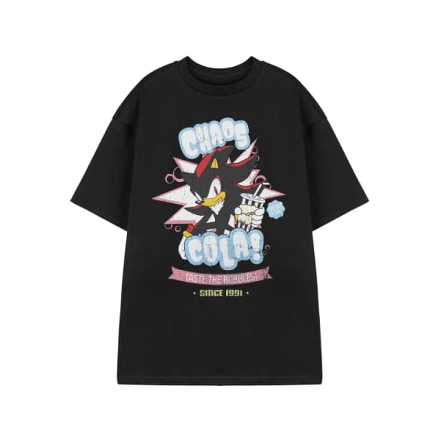 Sonic the Hedgehog Sonic the Hedgehog Men Short Sleeved T-Shirt in Black Size: Small Black S Male 5063203912957