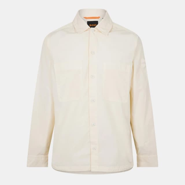 Boss Mens Locky M Long Sleeve Oxford Shirt Open Yellow male L