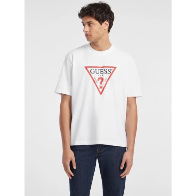 Guess Jeans Iconic Tee Pure White G011 male Small