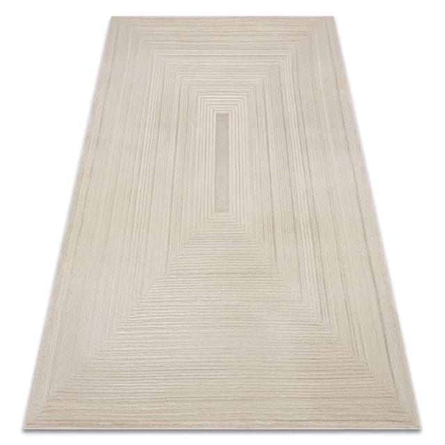 RugsX Carpet Balance 8788 Taupe - Geometric, Structural, Glamour 80X150 Cm