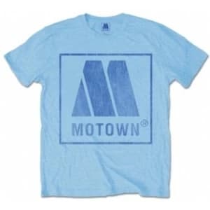 Motown Vintage Logo Mens Blue T Shirt: Large
