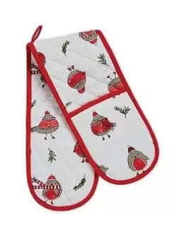 Catherine Lansfield Christmas Robins Oven Glove