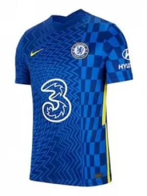 Nike Chelsea Mens 21/22 Home Short Sleeved Stadium Jersey, Blue, Size M