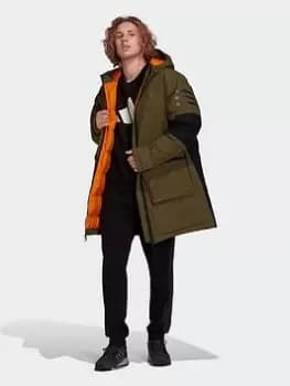 adidas Utilitas Down Parka, Purple Size M Men