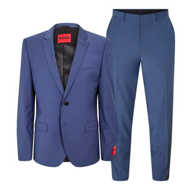Hugo Mens Arti/Hesten212X Suit Open Blue male 34 (44)