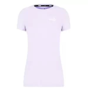 Puma Small Logo T Shirt Ladies - Purple