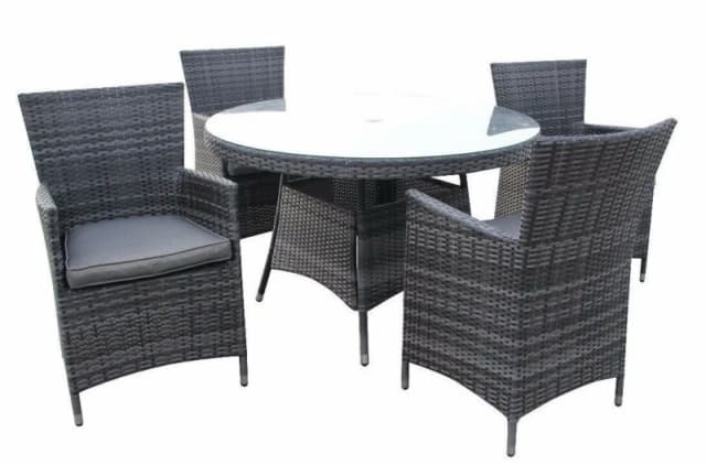 FURNITURE ONE Furniture One - Rattan 10 Piece Modular Outdoor Garden Sofa - Nature - Natural 1x2002-3x2003-1x2004-N