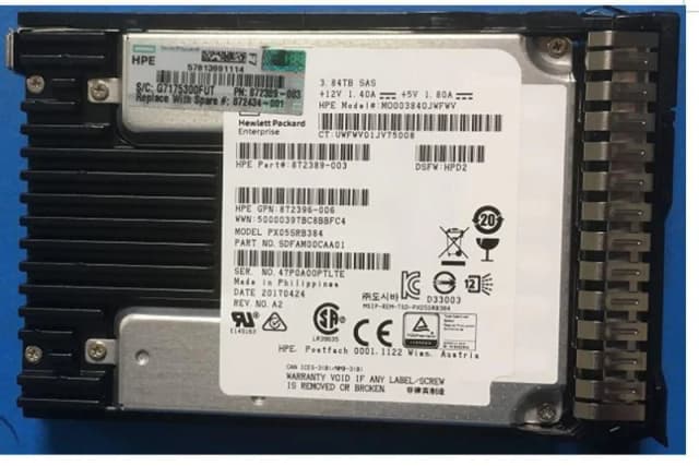HPE SSD 3.84 12G SFF SS RI SC