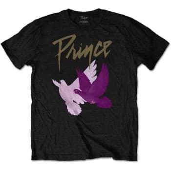 Prince - Doves Mens Large T-Shirt - Black