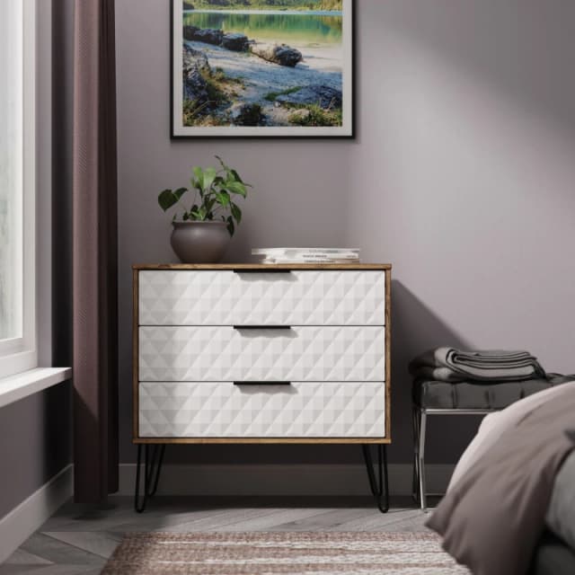 Ready Assembled 2 U Islay 3 Drawer Chest (Ready Assembled) in White Size: Medium White Unisex Medium