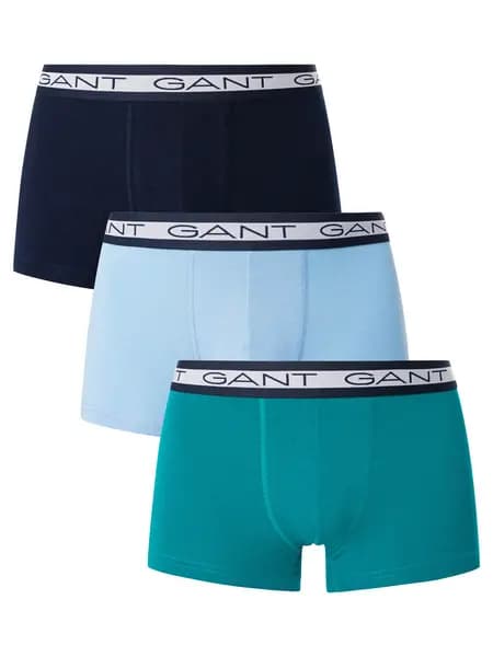 Gant 3 Pack Core Trunks Ocean Turquoise M