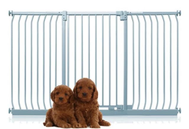 Bettacare Extra Tall Elite Dog Gate, 179Cm - 188Cm, Matt Grey, Extra Tall 96.8Cm In Height, Pressure Fit Pet Gate