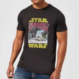 Star Wars ATAT Mens T-Shirt - Black