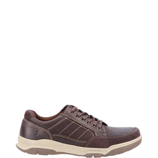 Hush Puppies Hush Puppies Men 'Finley' Smooth Leather Lace Shoes in Dark Brown Size: 7 Dark Brown 7 Male 5038600734662