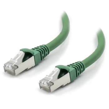 Patch Cord RJ45 CAT.6 F/UTP LSZH Snagless Green - 0.30 M Full Copper