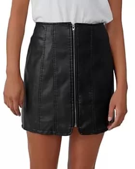 Free People Layla Vegan Leather Mini Skirt