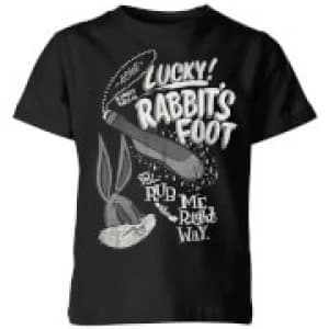Looney Tunes ACME Lucky Rabbits Foot Kids T-Shirt - Black - 11-12 Years