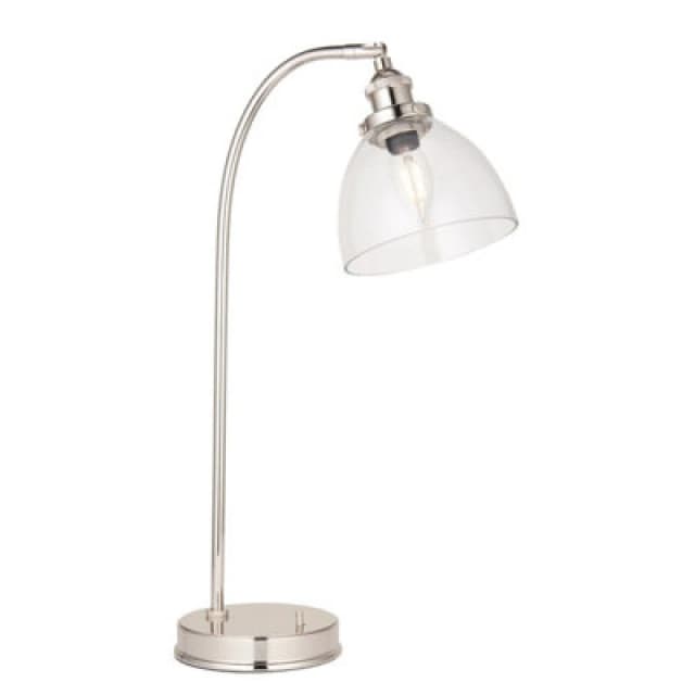 EDITE Henne Resto Style Table Lamp in Bright Nickel chrome ONE SIZE