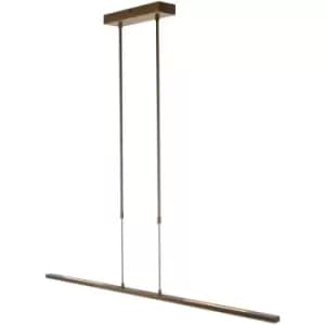 Sienna Lighting - Sienna Zelena LED Integrated Pendant Ceiling Light Light Bronze Brushed, Plastic Matt