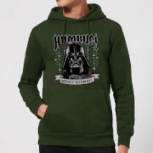 Star Wars Darth Vader Humbug Christmas Hoodie - Forest Green - L