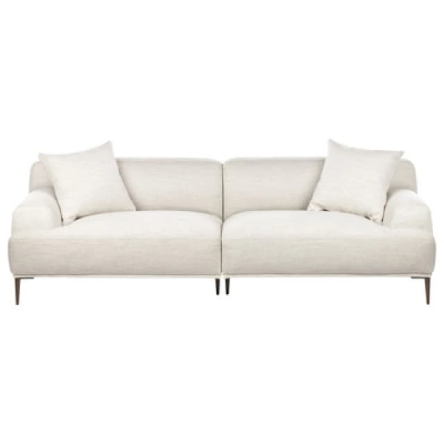 Beliani Sofa 3 Seater Matila Fabric Light Beige