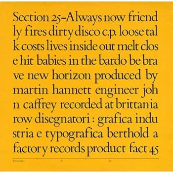 Section 25 - Always Now CD