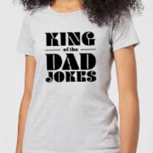 King of the Dad Jokes Womens T-Shirt - Grey - 3XL