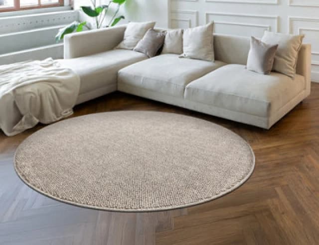 RugsX Carpet Casablanca Loom Circle Brown, Loop, Soft Indoor & Outdoor Circle 80 Cm