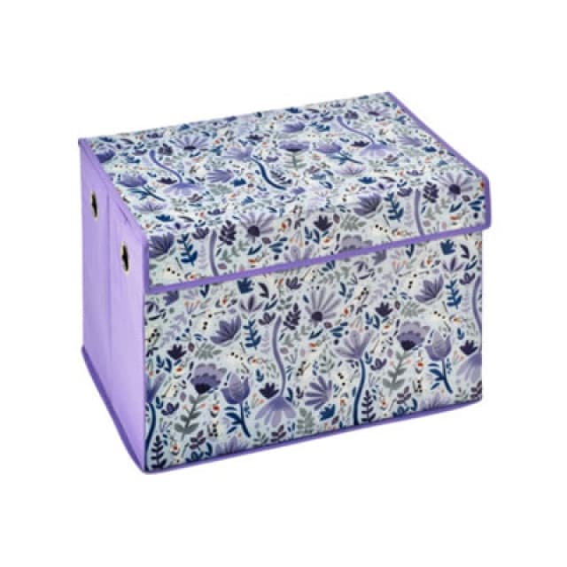 Disney Frozen Large Fabric Storage Box With Flip-Top Lid - Durable, Collapsible Toy Chest For Kids Books, Treasures & Toys